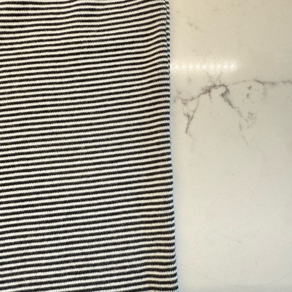 Brandy Melville Black and White Striped Tank Top - Picture 3 of 3